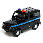 Машина металлическая «УАЗ Hunter. Полиция», инерция, 1:24, свет и звук