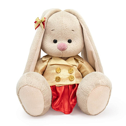 Мягкая игрушка Зайка Ми в золотом жакете, 18 см