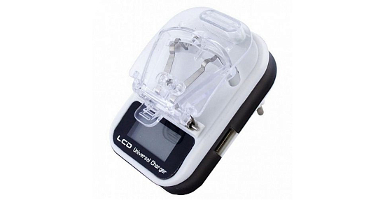 Универсальное ЗУ сеть/авто (лягушка) с дисплеем