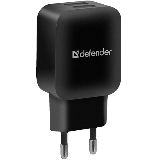 Сетевое ЗУ 2USB 2.1А DEFENDER EPA-13 черный