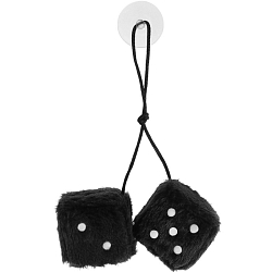 Украшение на зеркало, Пушистые кубики, 6×6 см