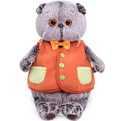 Мягкая игрушка Басик в меховом жилете, 25см (Ks25-166)