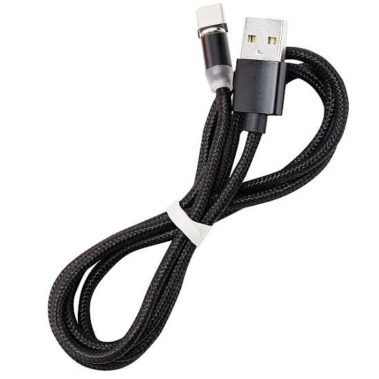 Кабель USB <--> Type-C  1.0м SMARTBUY (iK-3110mt-2) черный, магнитный наконечник