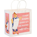 Пакет крафтовый, подарочный,  22х22х11 см, Фрекен Бок, Малыш и Карлсон   10000808