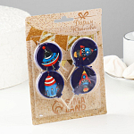 Набор свечей в торт "Космос", 4×4,4см, 4 шт 3639376