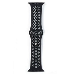 Силиконовый ремешок XO BT08A 38/40/41mm Black+Grey