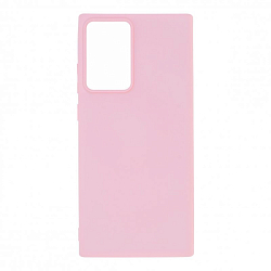 Силиконовый чехол SILICONE CASE для Samsung Galaxy Note 20 Ultra (светло розовый)