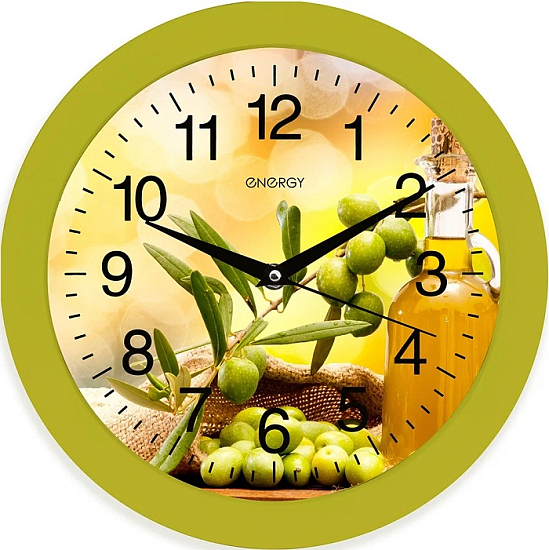 Часы настенные ENERGY EC-100 оливки