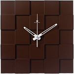 Часы настенные РУБИН "Мозаика 2", из МДФ, коричневый, 29*29см (2929-002)