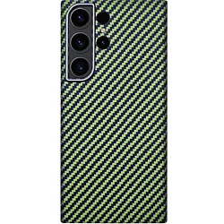 Задняя накладка K-Doo Kevlar для SAMSUNG Galaxy S24 Ultra, под карбон, зелёный