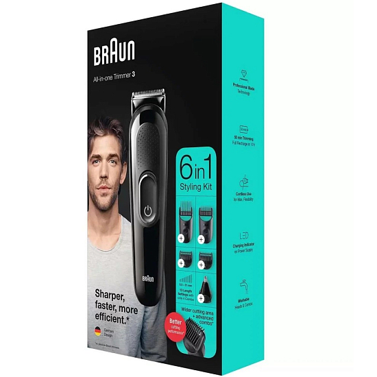 Машинка для стрижки волос BRAUN MGK3320 6в1