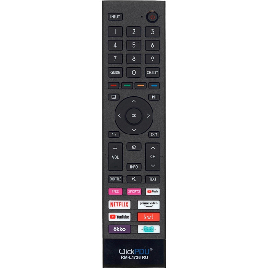 Пульт ClickPdu RM-L1736 для Hisense