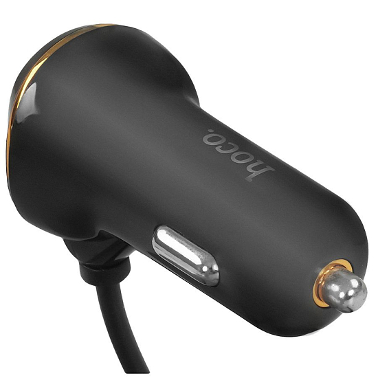 Авто ЗУ 1USB 3.4A HOCO Z14 Black Lightning
