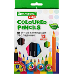 Карандаши цветные BRAUBERG KIDS 12 цв 181878