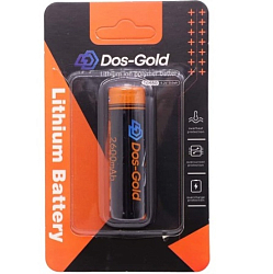 Аккумулятор 18650 Dos-Gold BL1 (2600mA, 4.2V) (1/10/200)