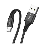 Кабель USB <--> microUSB  1.0м BOROFONE BX20 Enjoy черный