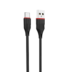 Кабель USB <--> microUSB  1.0м BOROFONE BX17 Enjoy чёрный
