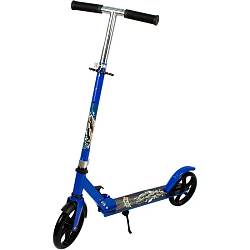 Самокат Dvizhok QZ-2025 Синий кол 200мм