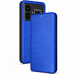 Чехол футляр-книга CHESS для Honor X9C _2025 синий, карбон