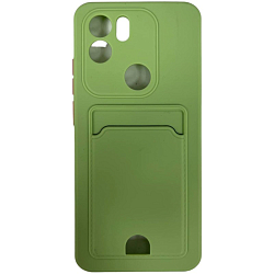 Силиконовый чехол DF для Xiaomi Redmi A1+ DF xiCardCase-04 (light green)