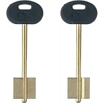 Заготовка ключа Меттэм-19 98*21,4*20,05 мм, лат., с пластиком, б/п