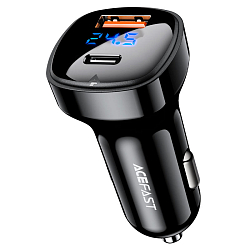 Авто ЗУ 1USB/1Type-C ACEFAST B4, черный, 66Вт (6974316280392)