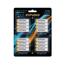Элемент питания EXPLOYD LR06 BL-4*4 отрывной Basic (16/160/640), (арт.EX-B-1225)
