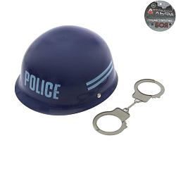 Набор полицейского «Каска и наручники», 2 предмета