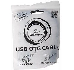 Кабель OTG miniUSB  0.15м CABLEXPERT A-OTG-AFBM-002 пакет