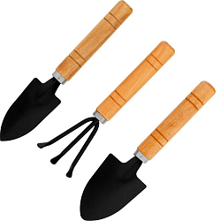 Набор по уходу за комнатными растениями, деревянные рукоятки, 3 предмета// Palisad 63043