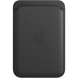 Кошелек для карт MagSafe Leather Wallet для Apple iPhone Черный