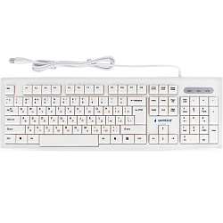 Клавиатура GEMBIRD KB-8354U, бежевый/белый