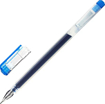 Ручка гелевая STAFF BRILLIANCE , СИНЯЯ, длина письма 1000м, игольчатый узел 0,5мм,линия 0,35мм, 1436