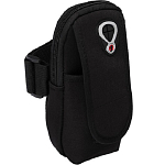 Чехол для сотового телефона на руку LuazON, выход для наушников, 2 отсека, чёрный   3916214