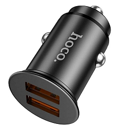 Авто ЗУ 2USB HOCO NZ1 Developer, microUSB, чёрный, QC3.0