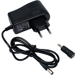 Блок питания узкий Gembird NPA-AC14, 6В/2А, 12Вт, 2 штекера 5,5х2,5+4x1,7мм