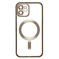 Задняя накладка SM027 SafeMag для iPhone 12 (gold) (232389)
