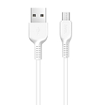 Кабель USB <--> microUSB  1.0м HOCO X13 Easy, белый