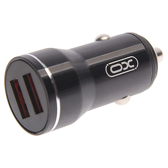 Авто ЗУ 2USB XO CC48, черное, Lightning, 12Вт