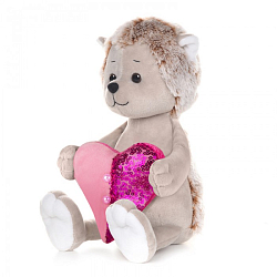 Мягкая игрушка СUTE TOYS Ежик с сердечком, 25см