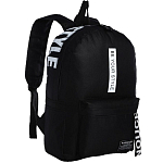 Рюкзак на молнии, наружный карман, 2 боковых кармана, цвет чёрный 7435700