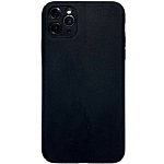 Cиликоновый чехол STR для iPhone 11 Pro с отверстием под камеры (черный)