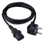 Кабель питания  1.8м ГАРНИЗОН GPC-186-0.5-1.8M, черный, Schuko-C13, 3x0.5мм2, 6A, CCA, с заземлением, пакет