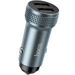 Авто ЗУ 1USB 3A HOCO Z49A Level , серый, microUSB