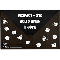 Открытка в форме конверта «Возраст», 12 х 18 см 10820913