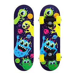 Скейтборд Чёртики детский 44х14 см колёса PVC d=50 мм