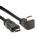 Кабель HDMI <--> HDMI  5.0м VCOM <CG523-5M>, угловой коннектор