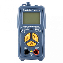Мультиметр SMARTBUY DT135, автоматический, многофункц., в комплекте щупы, эл. питания