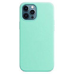 Силиконовый чехол SILICONE CASE для Iphone 12 Pro Max бирюзовый