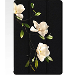 Чехол футляр-книга ZIBELINO для Xiaomi Pad 7/7 Pro 11.2" (черный) 8016 ВЕТКА МАГНОЛИИ